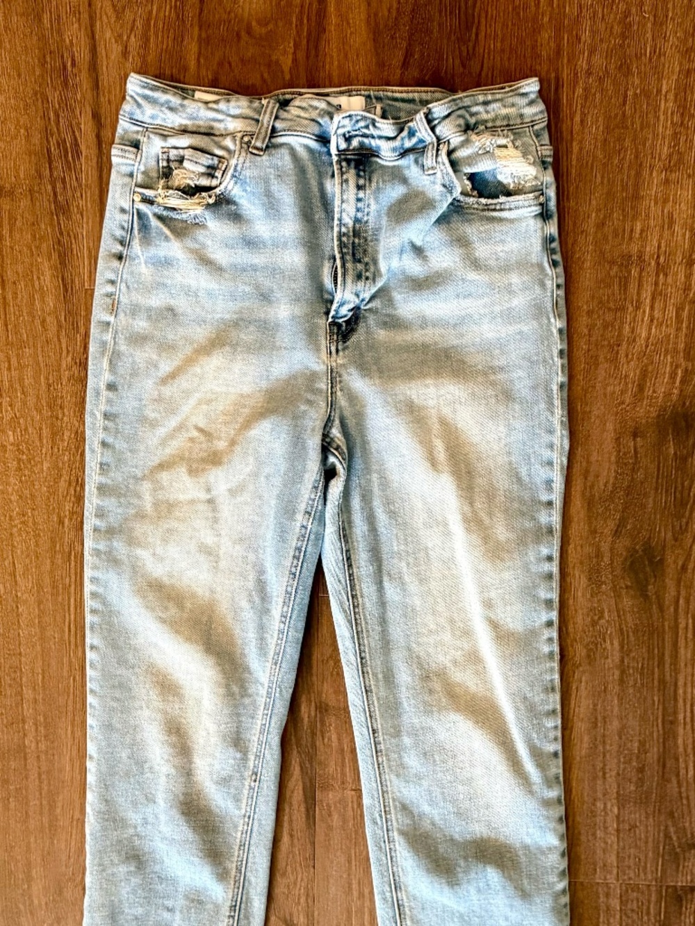 Mica Denim Women's Aniello Super High Rise Straight Leg Jeans - Blue - 31